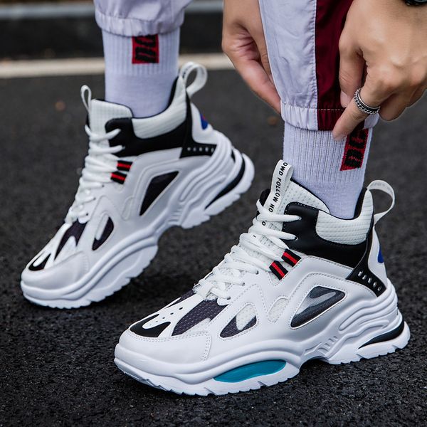 

super fire thick sole heightening dad shoes men's running shoes in autumn 2019 high sports men's tourism