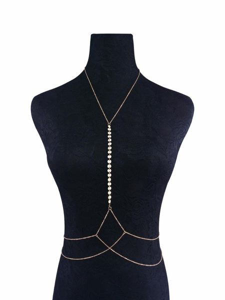 

fashion simple style necklace body chains body necklace womens jewellery chain jewelry, Slivery;golden