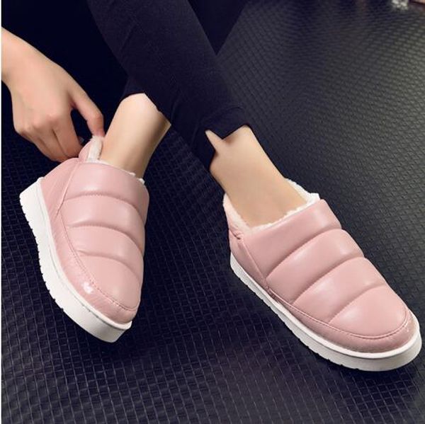 

2019 Женщин Зимние Ботинки Снега Туфли-Botas Туфли-Botas Плоские Водонепроницаемый Тепл