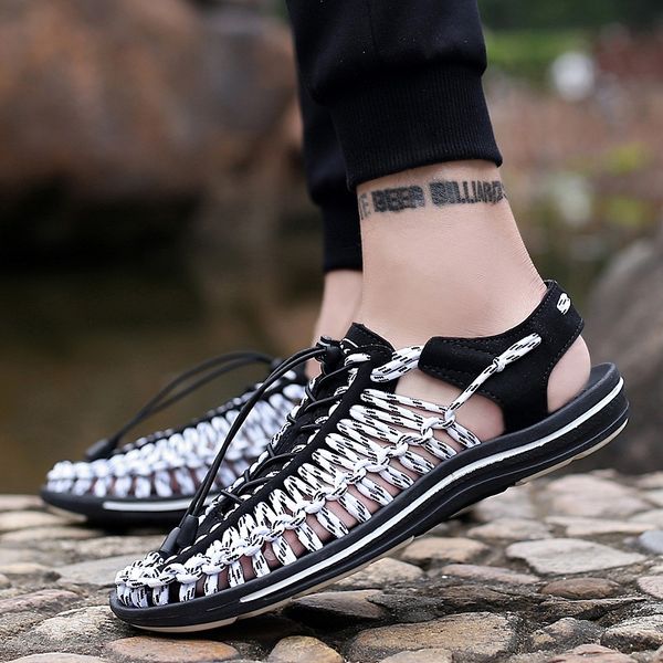 

men's sandals 2020 new style beach shoes summer men's sandals vietnam hand-woven casual roman shoes slipper