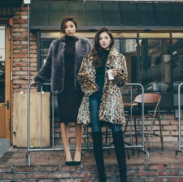 

fluffy 2019 winter women's faux fur coat artificial fur overcoat furry jacket femme plus size warm fake outwear z288, Black