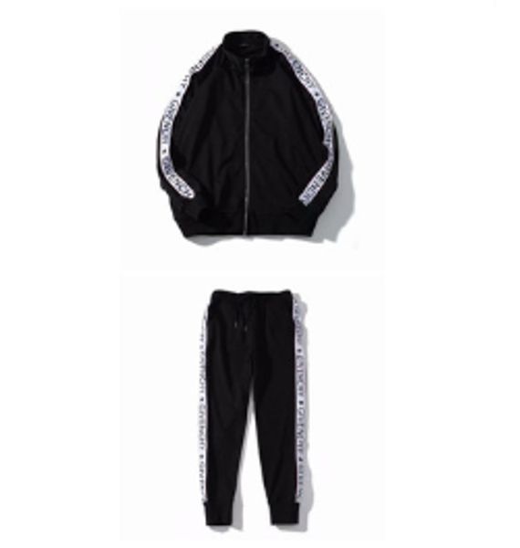 

дизайнер tracksuirt тавра mens tracksuit новое прибытие спорт толстовка повседневная осень мужчины zipper куртка и длинные брюки -3xl, Gray
