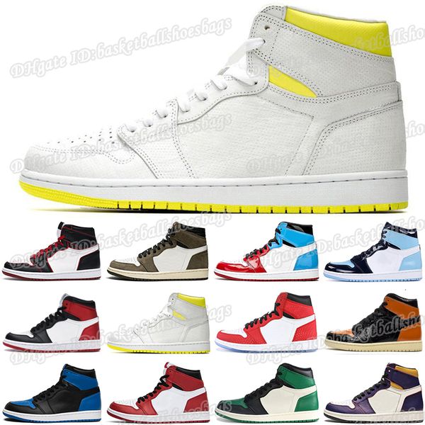 

scotts travis jumpman 1 1s men women basketball shoes bloodline fearless spiderman chicago unc 3 mens trainers sports sneakers bsb