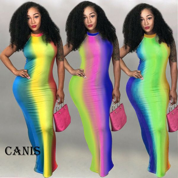 

women summer boho beach sleeveless turtleneck bodycon dresses ladies casual evening party long dress sundress, Black;gray