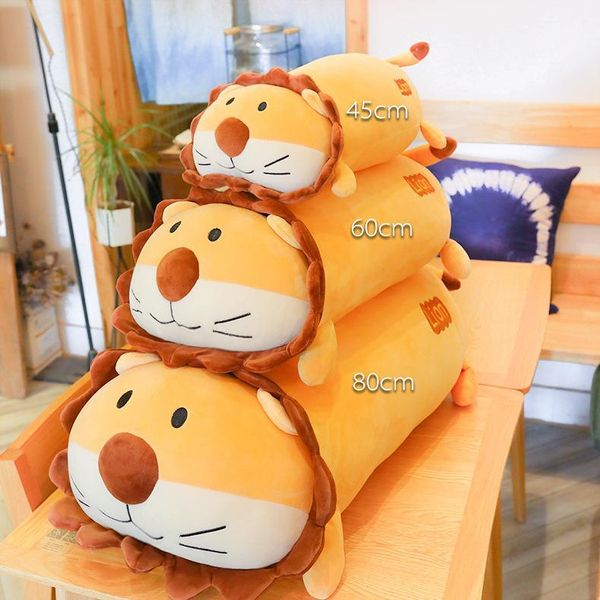 Nuovi stili Giù cotone leone bambola cuscino peluche animale cartone animato carino corpo morbido animali di peluche cuscino giocattoli miglior regalo per ragazza