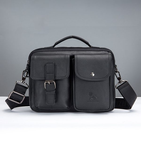 

vintage male handbags patchwork genuine leather men shoulder bag messenger bags male business crossbody bag handtasche