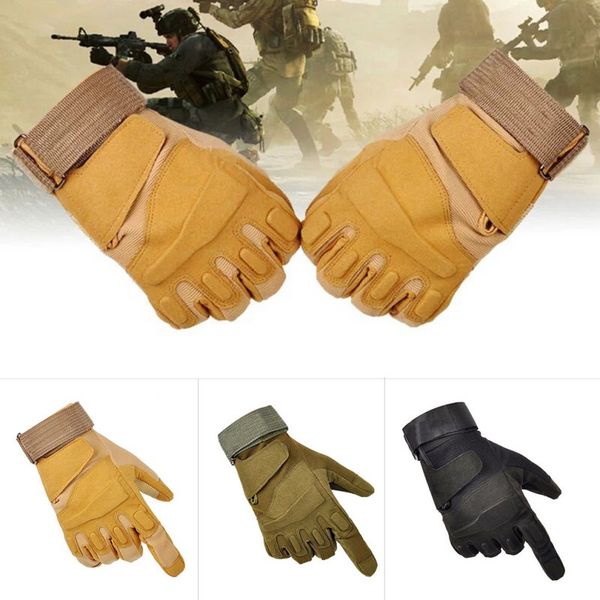 

camping tactical paintball hunting motorcycle sport gloves, Black
