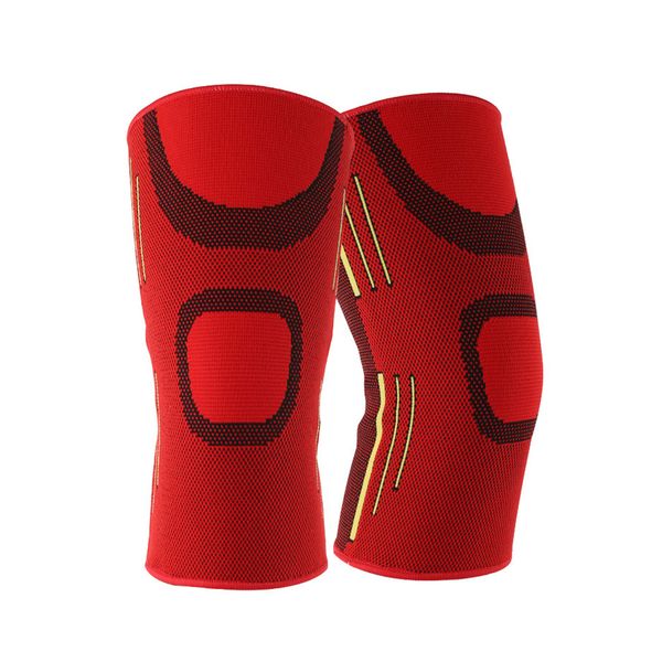 

men women running knee pads compression sleeves cycling fitness training support breathable elastic brace sports squats, Black;gray