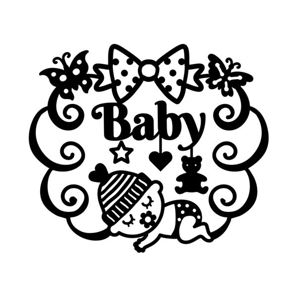 

inlovearts baby letter dies moon star bear toy metal cutting dies for card making scrapbooking embossing cuts stencil kid craft