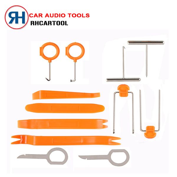 

obd2 auto car repair disassembled 12pcs/set audio removal installtion pry tools car radio door clip panel trim dash cnp drop