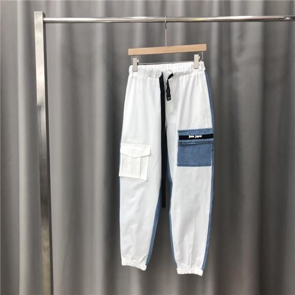 

19fw luxurious brand design palm angels long pants terry trousers all-match fashion hip-hop high streetwear cool sports ourdoor trousers, Brown;gray