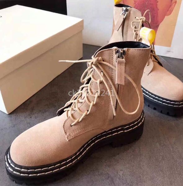 

designer brand british wind women martin boots autumn and winter ins star with ankle boots biker boots with thick heels and thick soles ck03
