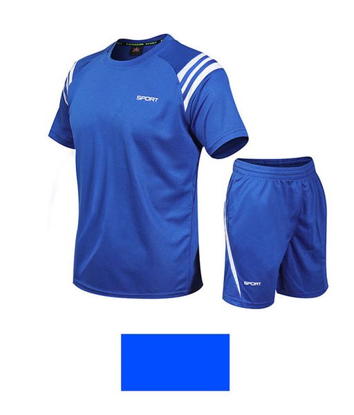 

5xl mens летний дизайнер 2pcs костюмы crew neck коротким рукавом сплошной цвет homme одежда спорт стиль повседневная одежда, Gray