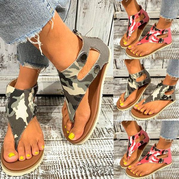 

women flats sandals casual print open toe women leather vintage summer strap flip flops sandal june 10th