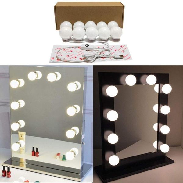 

hollywood style vanity mirror lights makeup vanity light kit with 10 cosmetic dressing bulb usb power supply in dressing room