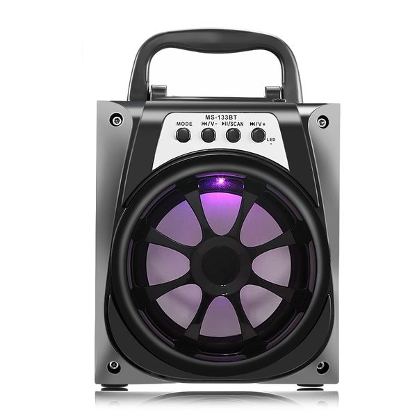 

ms - 133bt bluetooth portable speaker with led lights 4 inch driver unit