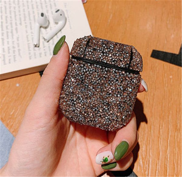 

shining glistening wave point airpods1/2 case for apple airpods1/2 protector cover for air pods airpod cell phone case