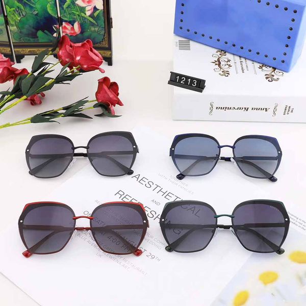 

2020 new polarized sunglasses retro driving travel sunglasses vacation wild diamond sunglasses with original box 1213