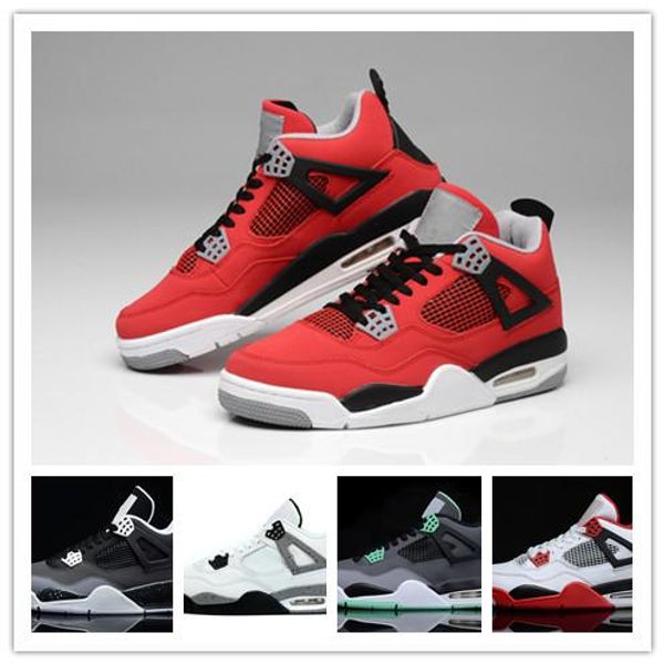 

new 4 men women basketball shoes 4s pure air money royalty white cement bred military b blue retro red pure money royalty sports j4 sneakers