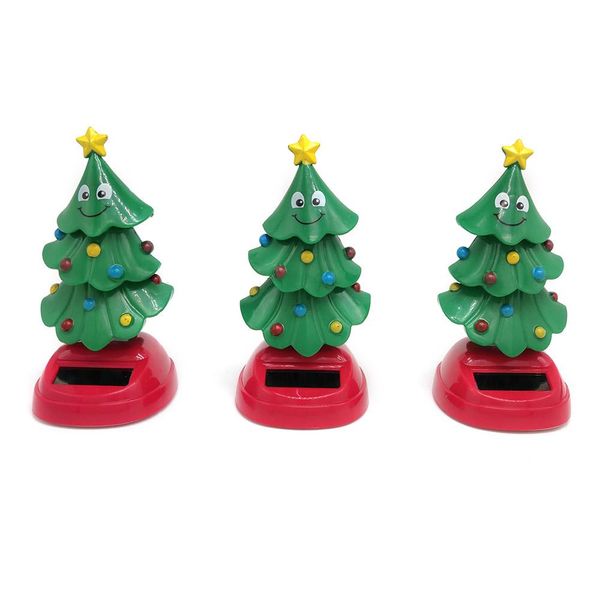 

solar christmas tree decoration car home decoration children's gift toys blister box kids toy gift for car home