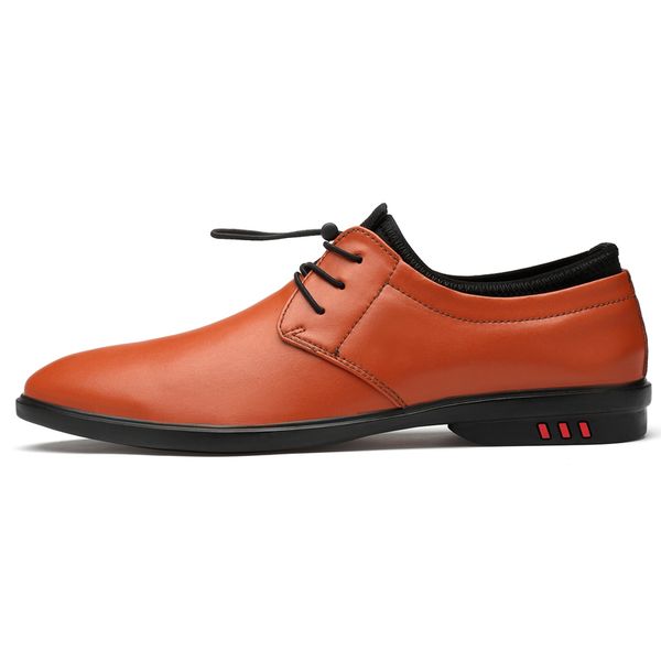 

mannen schoen business men dress shoes retro oxford shoes pointy zapato cuero casual hombre, Black