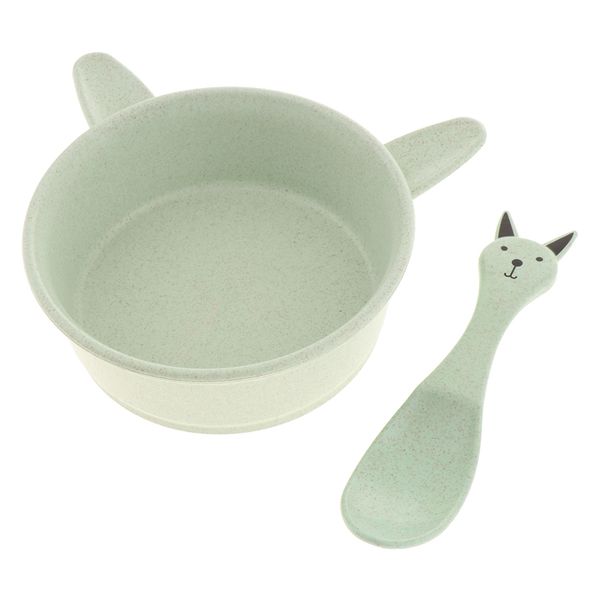 

wheat straw bowl eco-friendly soup rice bowl spoon sets tableware ,cute rabbit