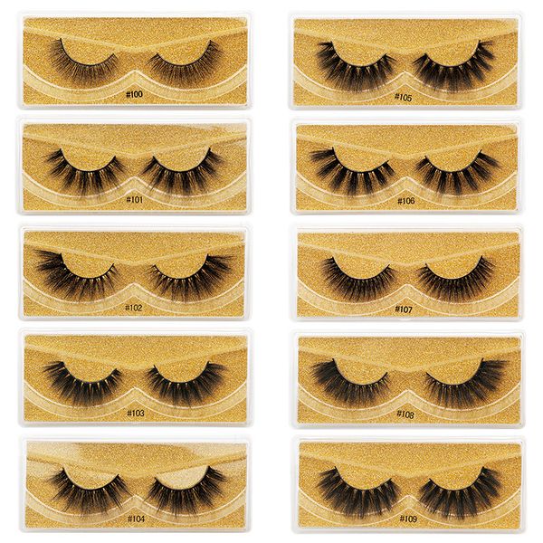 

new faux 3d mink eyelashes natural false eyelashes makeup mink lashes eyelash extension maquiagem high quality