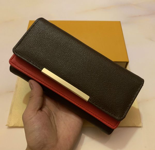 

shpping wholesale red bottoms lady long wallet multicolor designer coin purse card holder original box women classic zipper pocket, Red;black