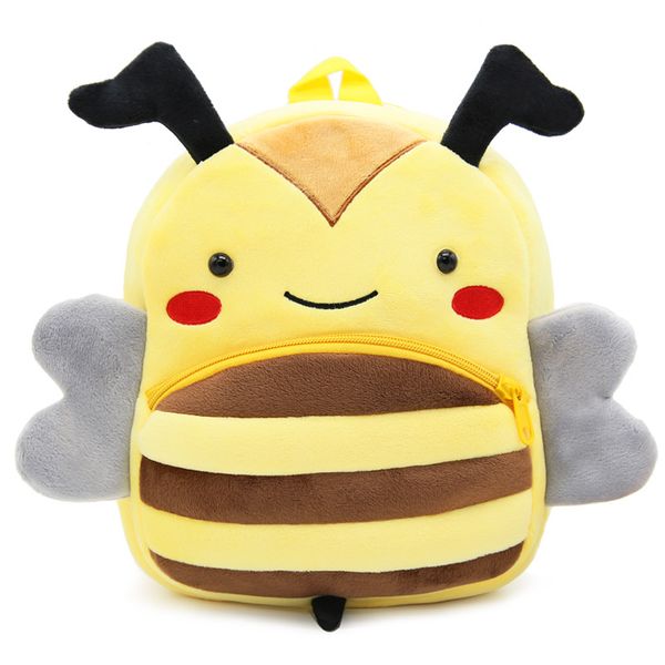 

kawaii cartoon bee children plush school bag lovely animal girls boy girl toddler backpack kindergarten kids baby schoolbag