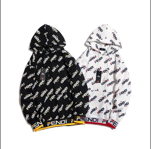 

роскошь дизайнеры бренда толстовки Box Logo фуфаек DC FENDI мужчин и женщин с длинным рукавом Hip Hop Письмо печати Ретро Streetwear Tracksuit