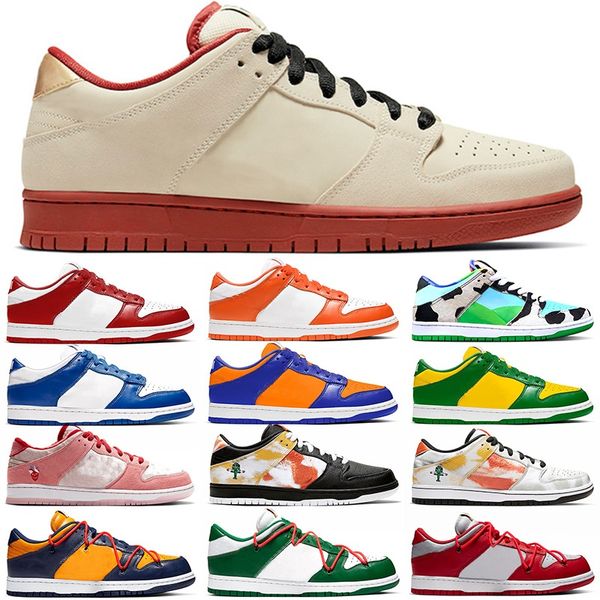 

dunk low men women trainers running shoes chunky dunky brazil kentucky shadow syracuse fashion mens athletic sports sneakers size 5.5-11, White;red