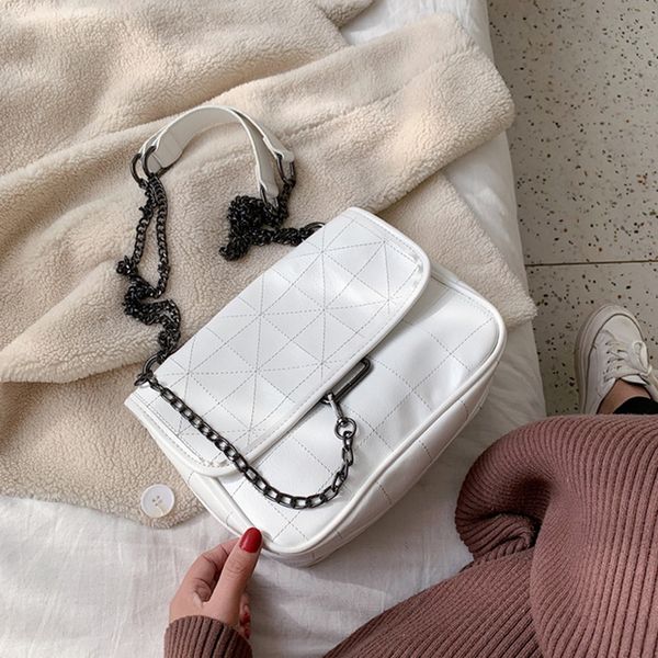 

puimentiua pu leather crossbody bags for women chain design shoulder messenger bag lady small mini handbags bags