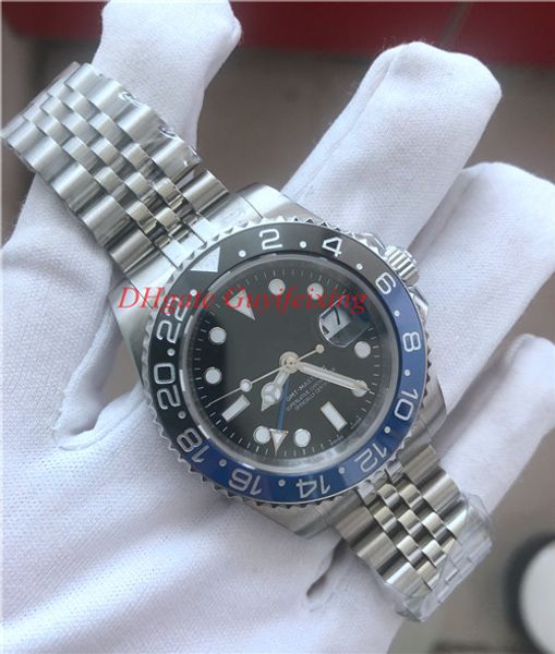 

factory supplier new luxury mens watch 126710 126710ln ceramic stainless steel bracelet calendar sapphire automatic mechanical man watches, Slivery;brown