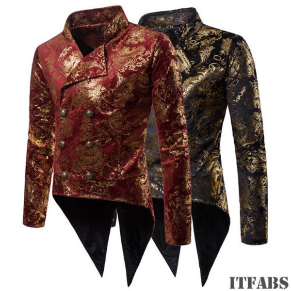 

2019 new luxury coat men evening tuxedo jacket suit lapel outwear sequin costume coat party pageant tuxedo, Black;brown