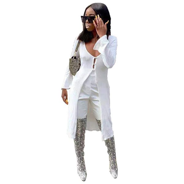 

women's vests fashion solid color knit long cardigan coat, Black;white