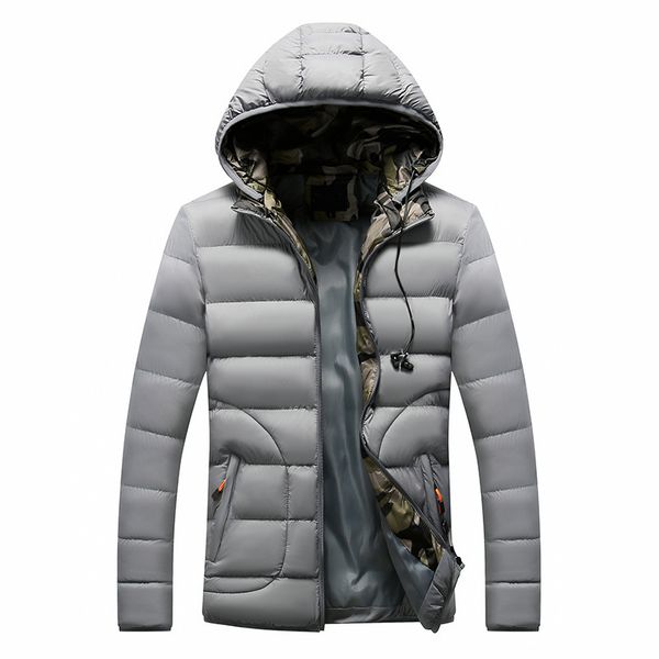 

new arrival men fashion parkas winter male casual warm thicken parka coats men's comfortable parkas overcoat, Black