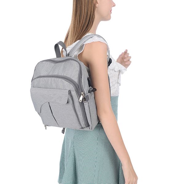 

new outdoor backpack large capacity multi-pockets zipper casual baby bag