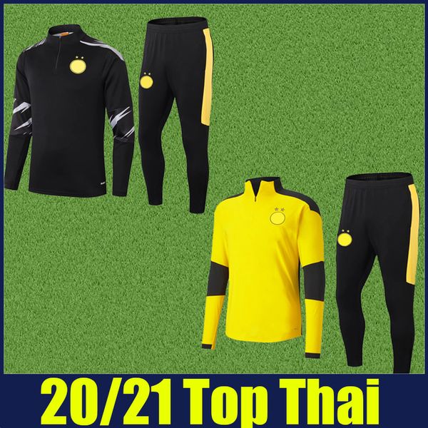 

2020 2021 dortmund training suit men reus haaland zip football jacket sportswear brandt hazard training uniform long sleeve soccer tracksuit, Black