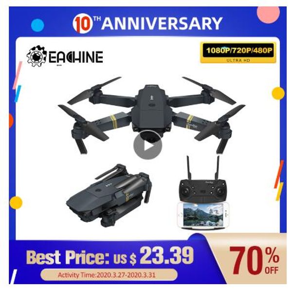 

eachine e58 wifi fpv with wide angle hd 1080p camera hight hold mode foldable arm rc quadcopter drone x pro rtf dron for gift