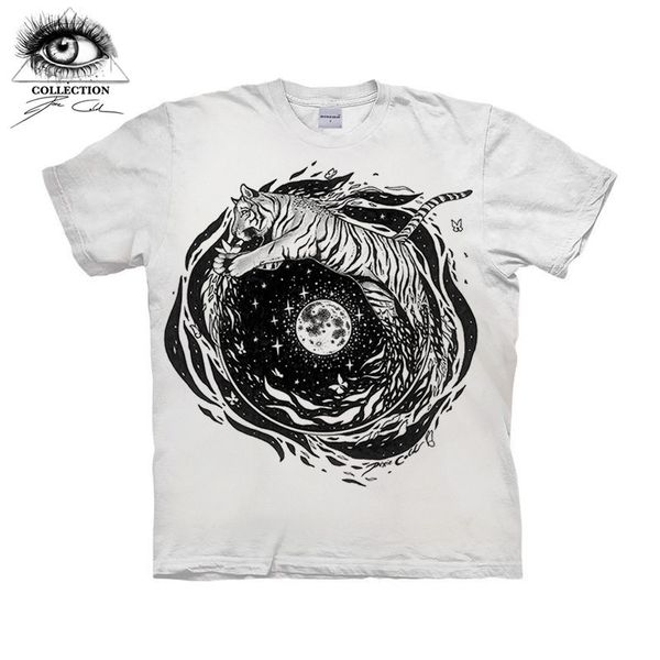 

white tiger men tshirts 3d prints tees pixie cold artist spring fitness mens shirt new streetwear casual short, White;black