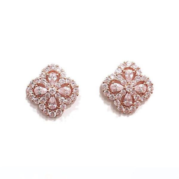 

2019 new classic golden flower кристалл полые серьги стержня для женщин модельера валентина марка ювелирные изделия для женщин, Golden;silver