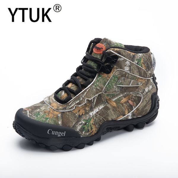 

ytuk 2020 new men tactical boots spring waterproof canvas camo camping trekking boot man climbing outdoor hiking shoes