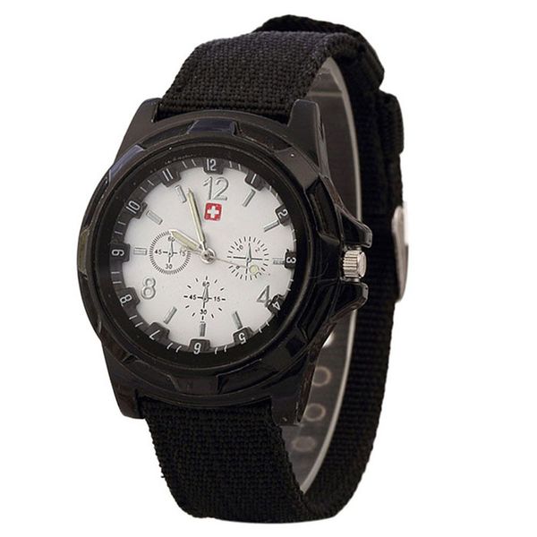 

men watch quartz solider army green dial army sport style wrist watches reloj deportivo hombre a2, Slivery;brown