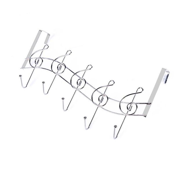 2019 Door Back Fashion Music Notes Metal Hanger Hooks Kitchen Bathroom Organizer Hanging Rack Holder With 5 Hook From Copy02 38 46 Dhgate Com