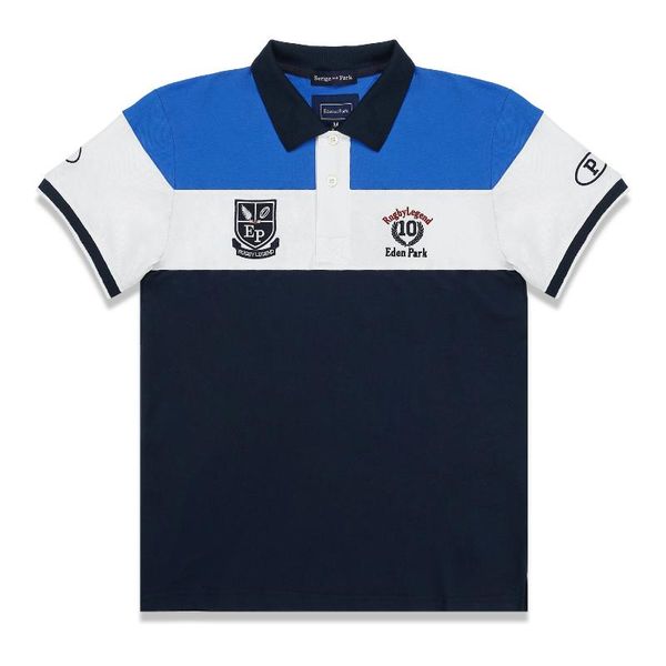 

2019 new men short sleeve serige eden park for summer design famaous embroidery with material special pattern, White;black