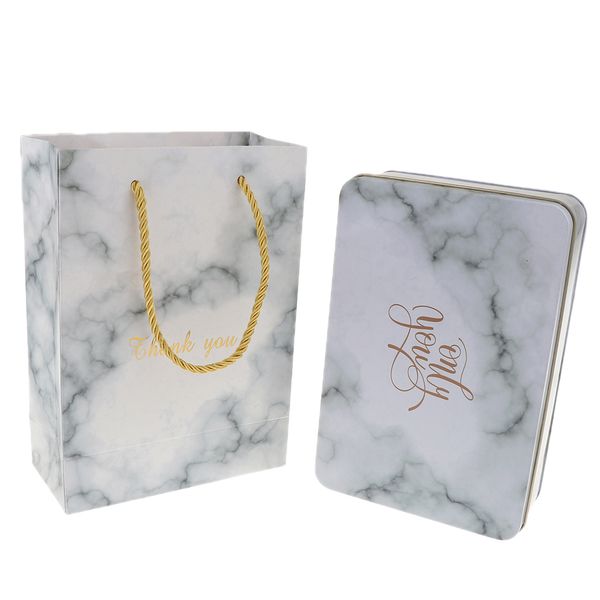 

2pcs set wedding candy gift box with tote bag wedding party gift favor