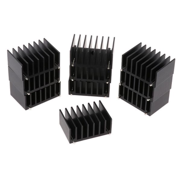 

black heat sink cooling led power ic transistor 25mmx36mmx16mm for computer