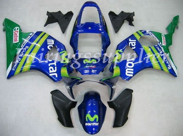 

новый (литье под давлением) abs обтекатель комплекты подходят для honda cbr954rr (2002 2003) cbr954rr 02 03 обтекатели набор синий зеленый m