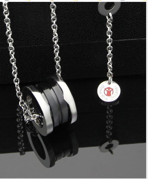 

necklace platinum plated black ceramic necklace upgraded necklace, Silver