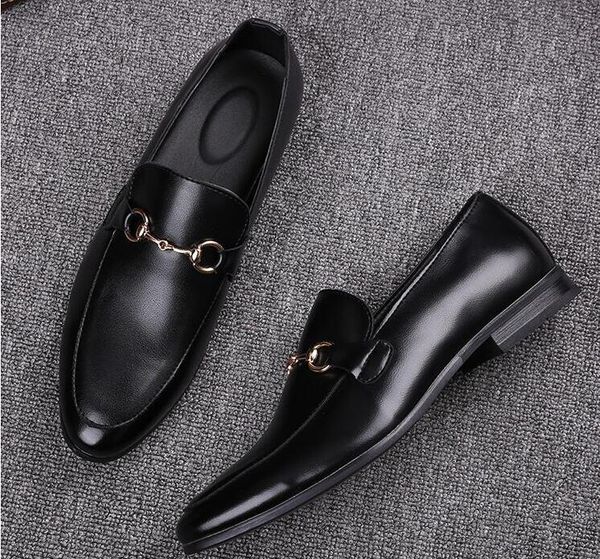 

fashion men high british style rrivet causal luxury shoes men red gold black bottom shoes dress shoes men